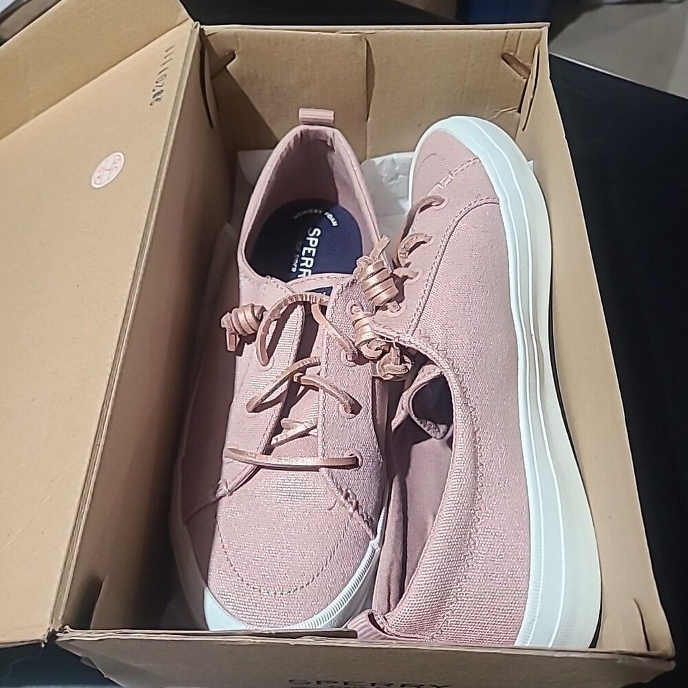 SPERRY WOMENS SHOES Crest Vibe. Pink/Coralish Size 9.5W New. Blush